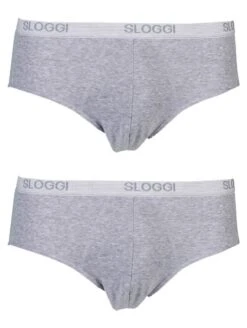 Sloggi Men Basic Heren Midi Slip - 2-pack - Grey Marle - Maat L -LingaDore Ondergoed Winkle 905x1200 15