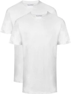 Slater 2500 - BASIC 2-pack T-shirt Ronde Hals Korte Mouw Wit XL 100% Katoen -LingaDore Ondergoed Winkle 906x1200 8