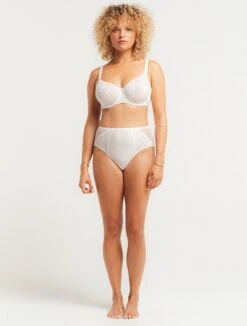 Louisa Bracq Electric Waves Tailleslip Wit 44 -LingaDore Ondergoed Winkle 909x1200