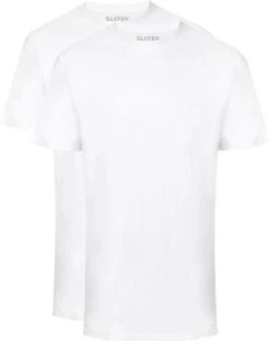 Slater 2500 - BASIC 2-pack T-shirt Ronde Hals Korte Mouw Wit XL 100% Katoen -LingaDore Ondergoed Winkle 952x1200 13