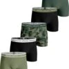 Björn Borg Boxershort Cotton Stretch- Onderbroeken - Boxer - 5 Stuks - Heren - Maat L - Groen/Zwart -LingaDore Ondergoed Winkle 980x1200 5