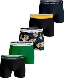 Björn Borg Boxershort Cotton Stretch - Onderbroeken - Boxer - 5 Stuks - Heren - Maat M - Blauw/Zwart/Groen