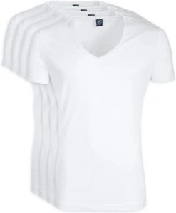 Suitable - T-shirt Wit Diepe V-hals Vibamboru Bamboe Stretch 2Pack - Maat L - Slim-fit -LingaDore Ondergoed Winkle 993x1200 1