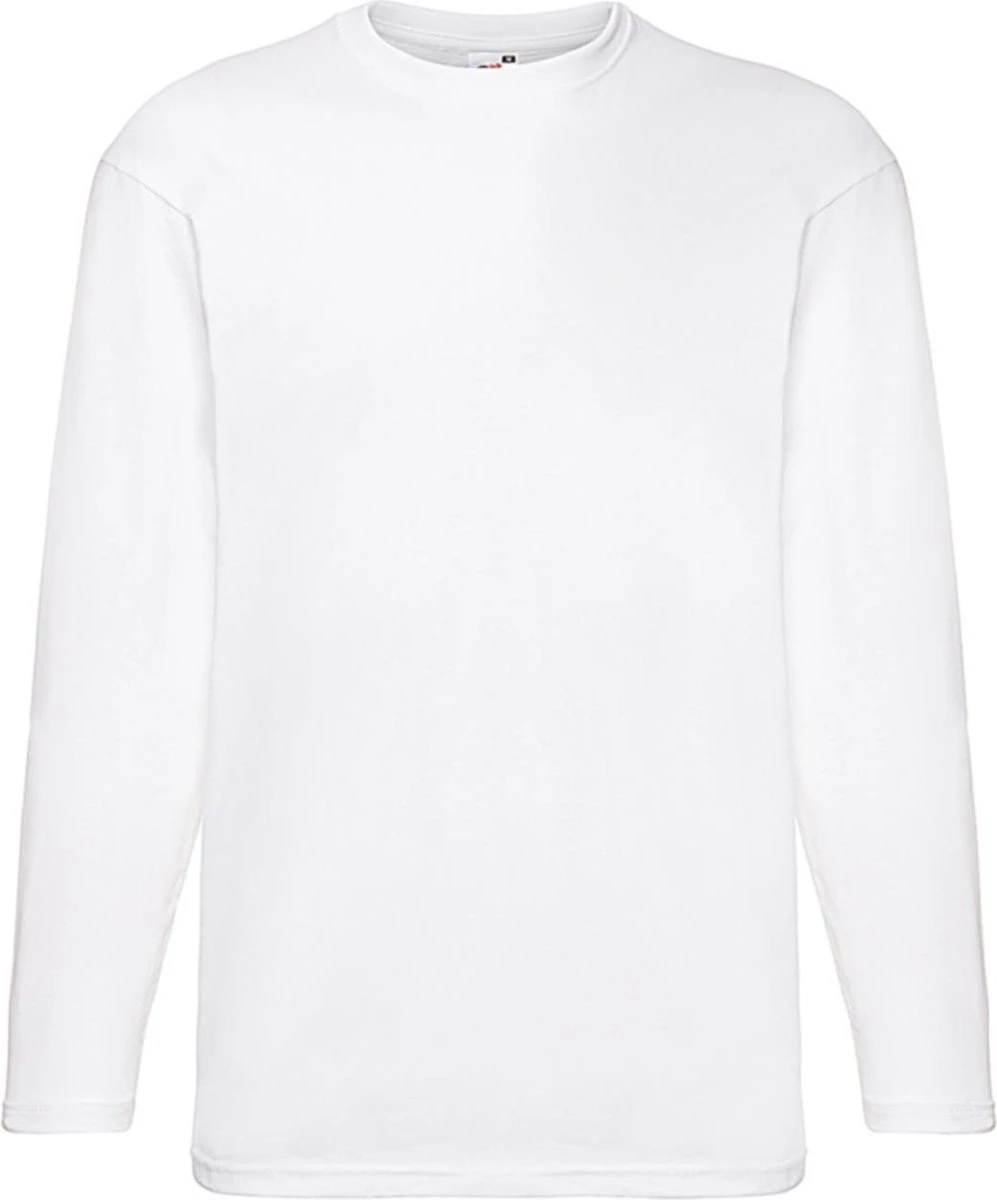 2 Pack Fruit Of The Loom Value Weight Longsleeve T-shirt Wit Maat L 6 2 Pack Fruit Of The Loom Value Weight Longsleeve T-shirt Wit Maat L - Afbeelding 4