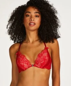 Hunkemöller Dames Lingerie Voorgevormde Push-up Beugel Bh Elissa - Rood - Maat E75 -LingaDore Ondergoed Winkle 999x1200 1