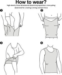 TAFUER - Corrigerend Hemd Mannen - Body Buik Shapewear Shirt - Slim Waist Shaper - Mouwloos - Wit - L 11 TAFUER - Corrigerend Hemd Mannen - Body Buik Shapewear Shirt - Slim Waist Shaper - Mouwloos - Wit - L -LingaDore Ondergoed Winkle 999x1200 8